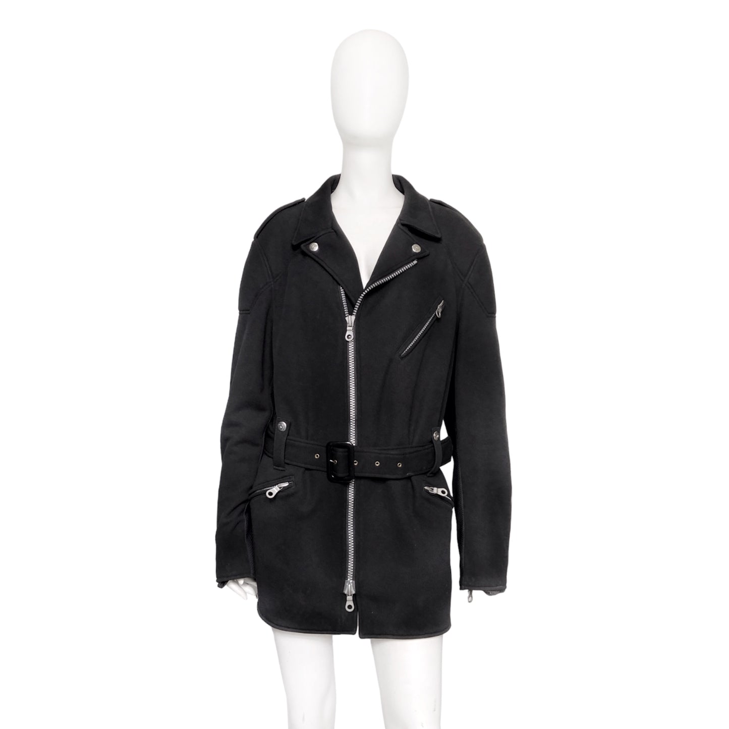 Yohji Yamamoto 2004 Daniese Polyester Biker Jacket