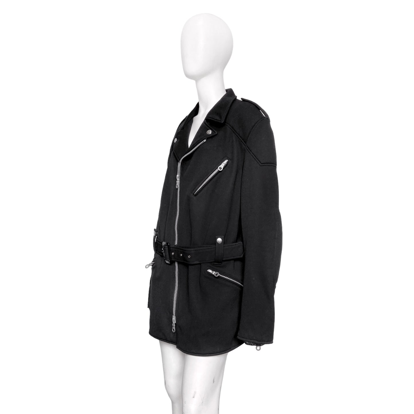Yohji Yamamoto 2004 Daniese Polyester Biker Jacket