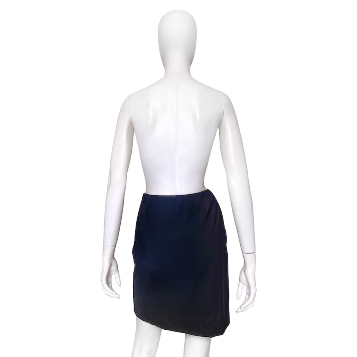 Gucci Spring 1998 Tom Ford G Belt Navy Wrap Skirt 38