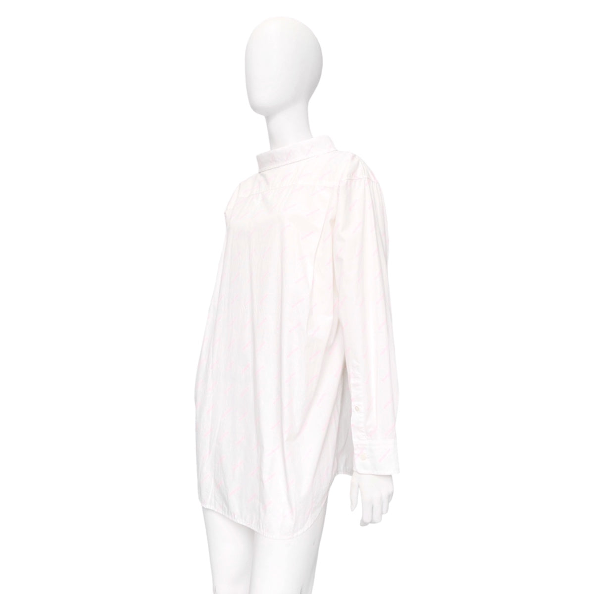 Balenciaga 2020 Demna Logo All-over Oversized Double-Back Shirt