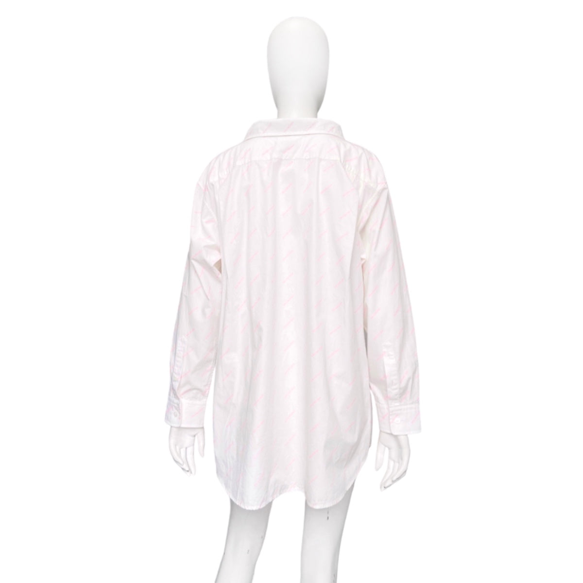 Balenciaga 2020 Demna Logo All-over Oversized Double-Back Shirt