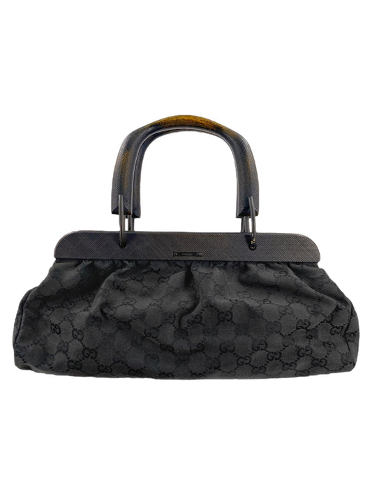 Gucci Fall 2002 Tom Ford Black Monogram Doctors Bag