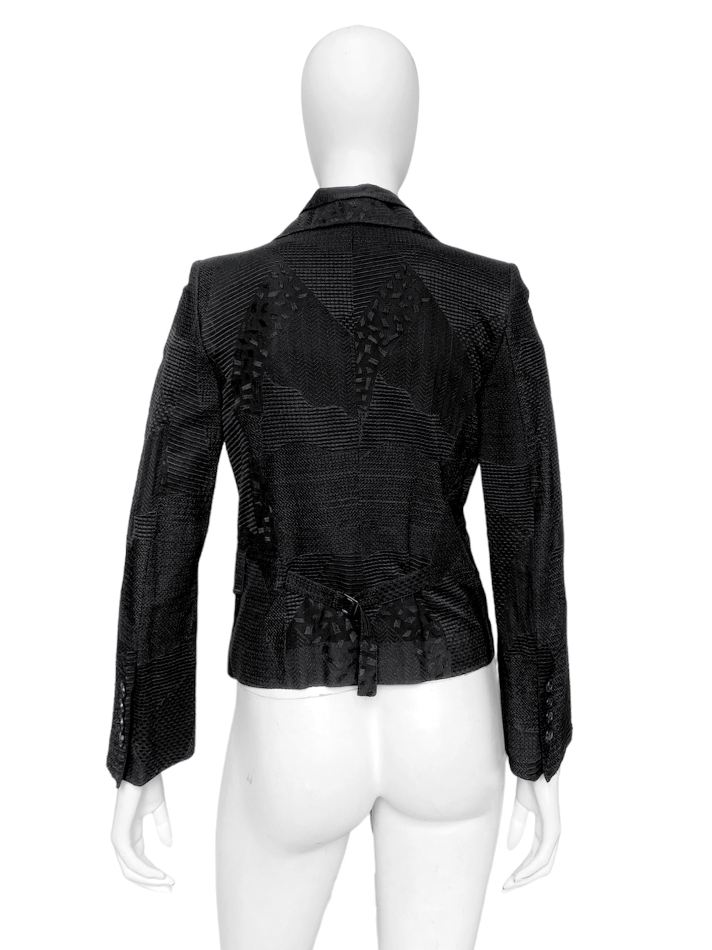 Ann Demeulemeester Spring 2012 Embroidered Beaded Silk Blazer Jacket