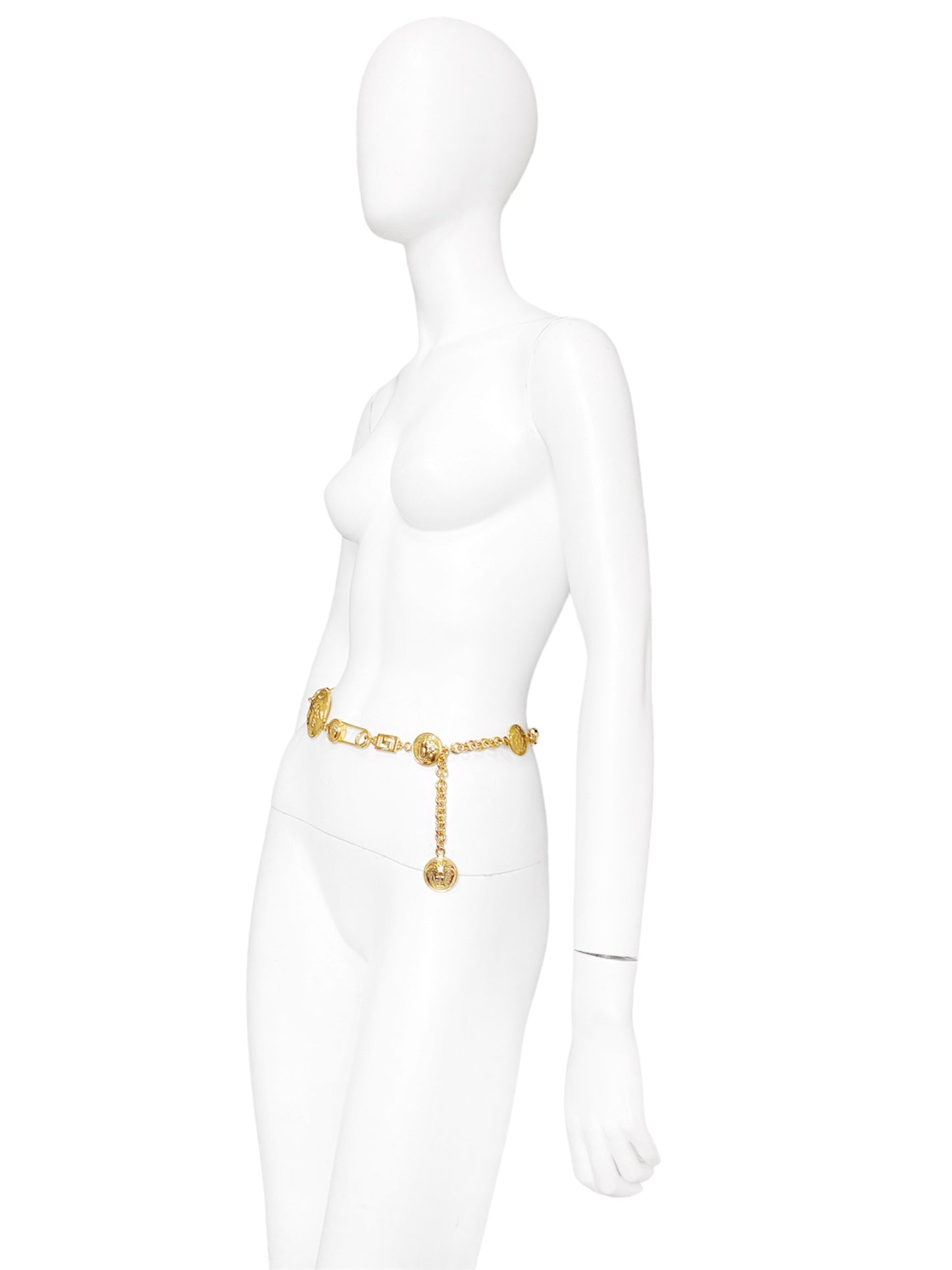 Gianni Versace Iconic Spring 1994 Gold Safety Pin Chain Belt