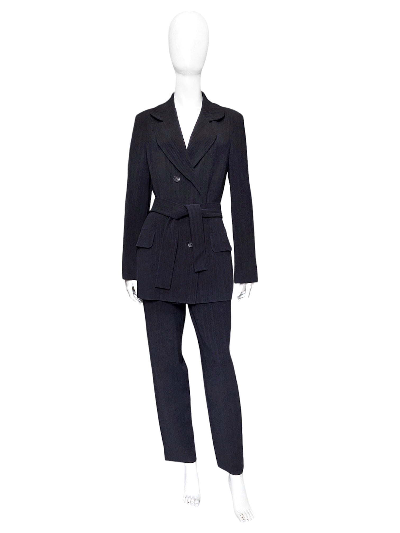 Gucci Fall 1995 Tom Ford Navy Wool Oversized Blazer Jacket Pants