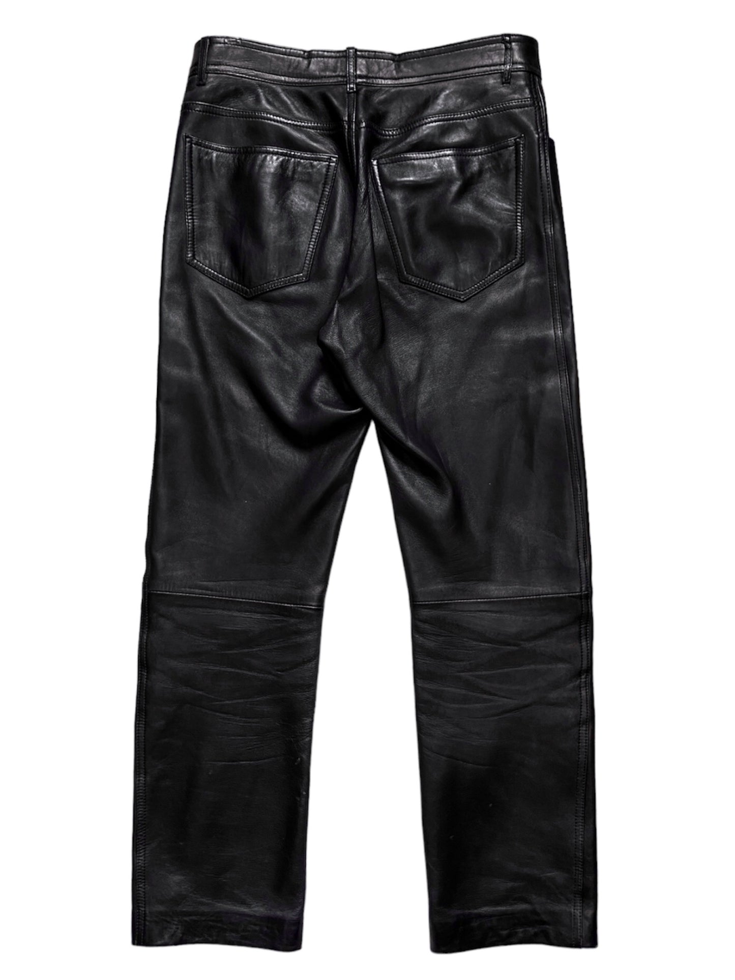 Gucci Tom Ford Men’s Lambskin Leather Jeans Pants 48