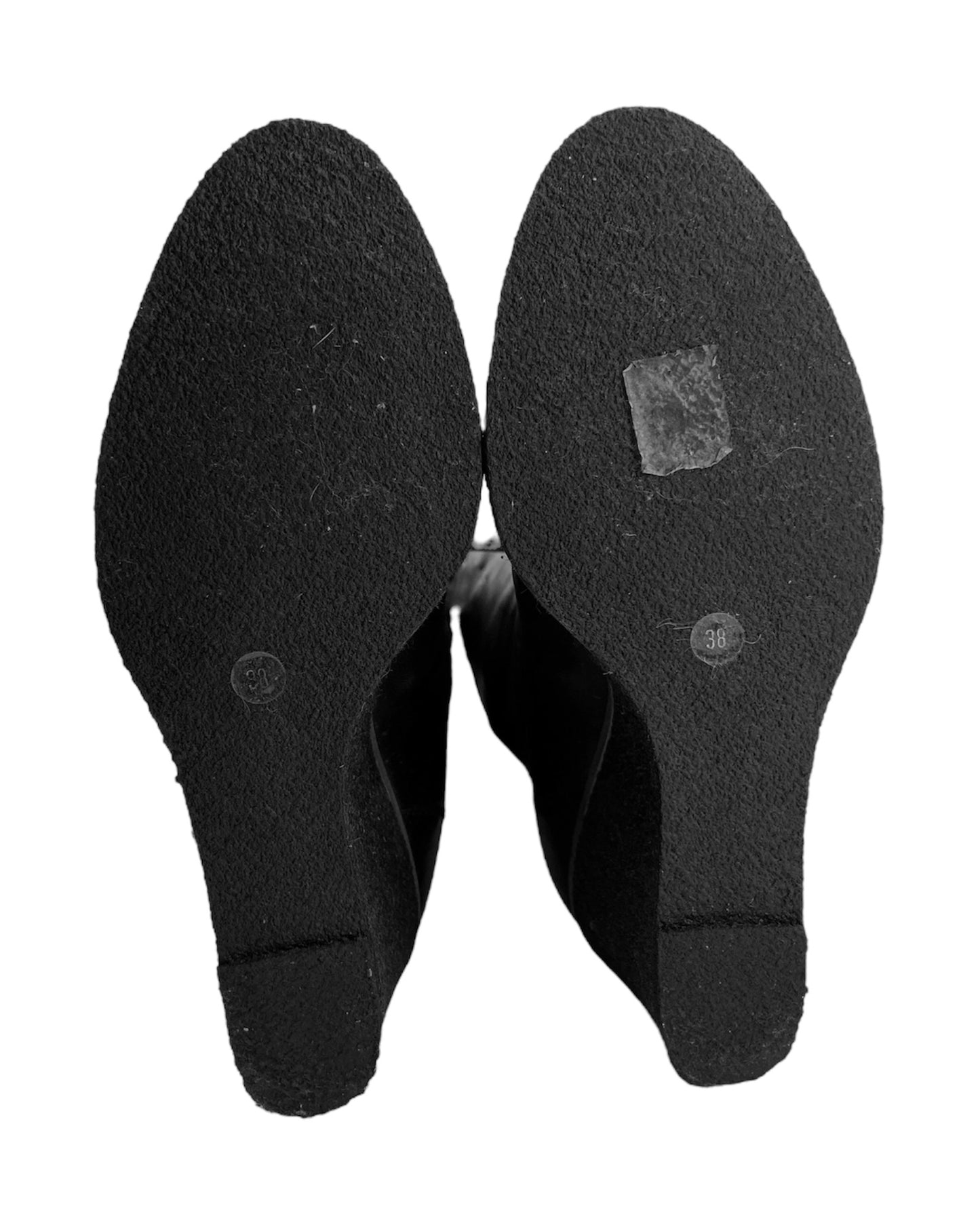 Chanel Fall 2006 Karl Lagerfeld Shearling Lambskin Wedge Long Boot 38