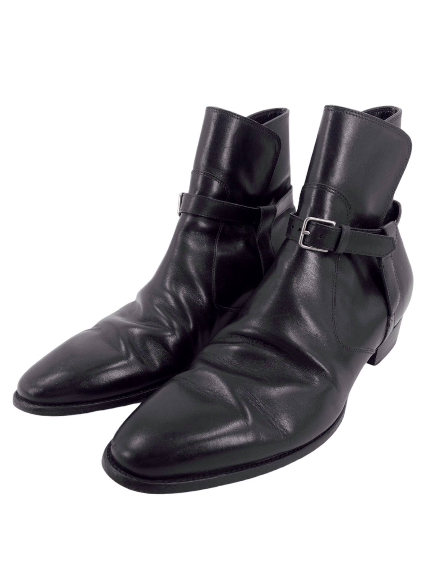 Saint Laurent Paris Hedi Slimane Belted Boots 40