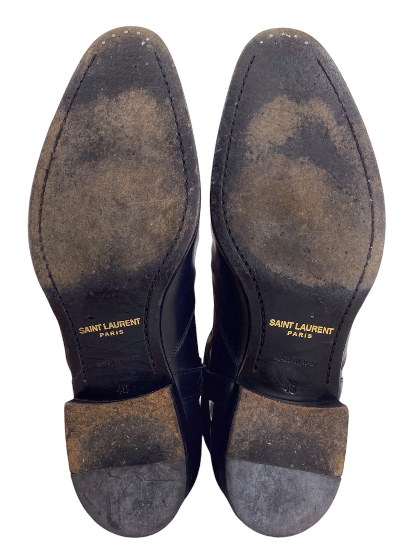 Saint Laurent Paris Hedi Slimane Belted Boots 40