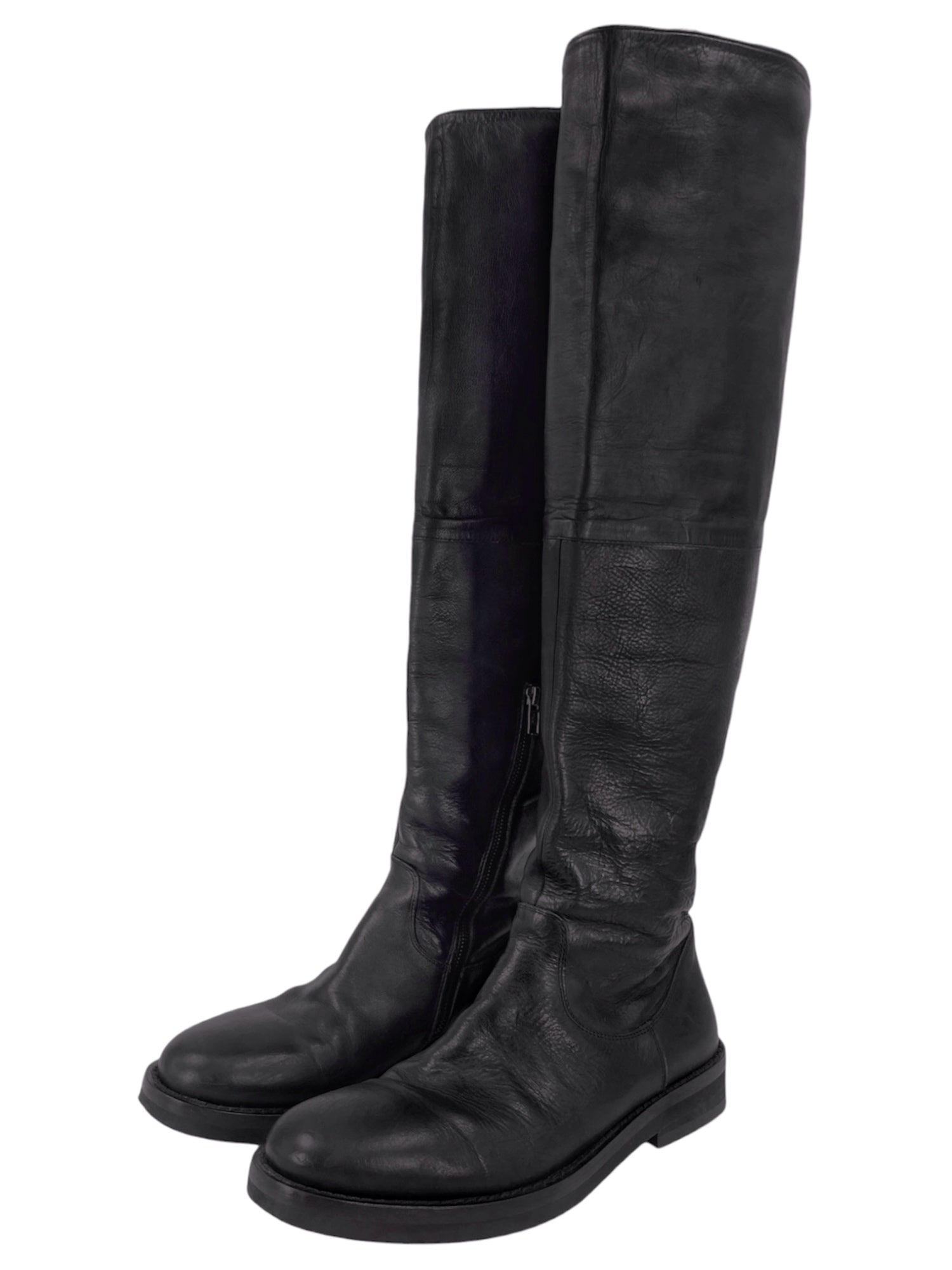 Ann demeulemeester best sale thigh high boots