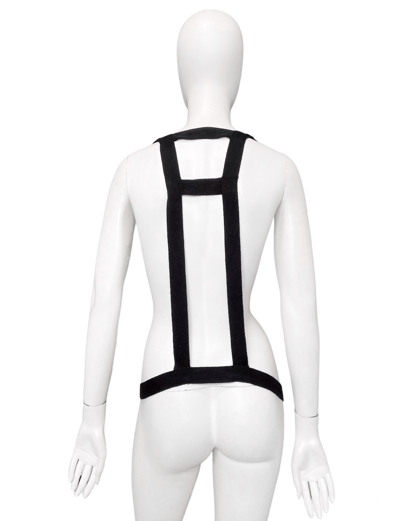 Helmut Lang Fall 2003 Bondage Buckle Strap Merino Wool Harness OS