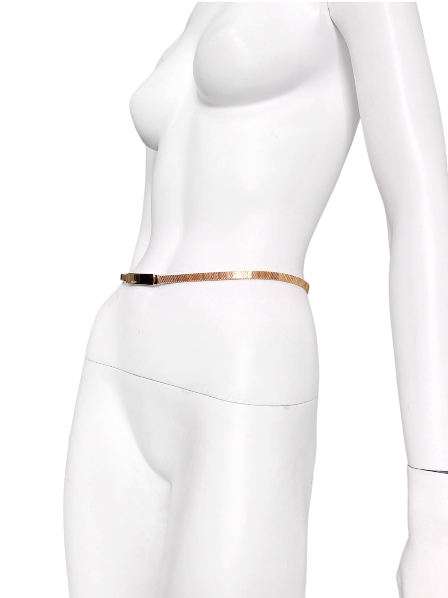 Gucci Fall 1996 Tom Ford Gold Mesh Skinny Snake Chain Belt 26