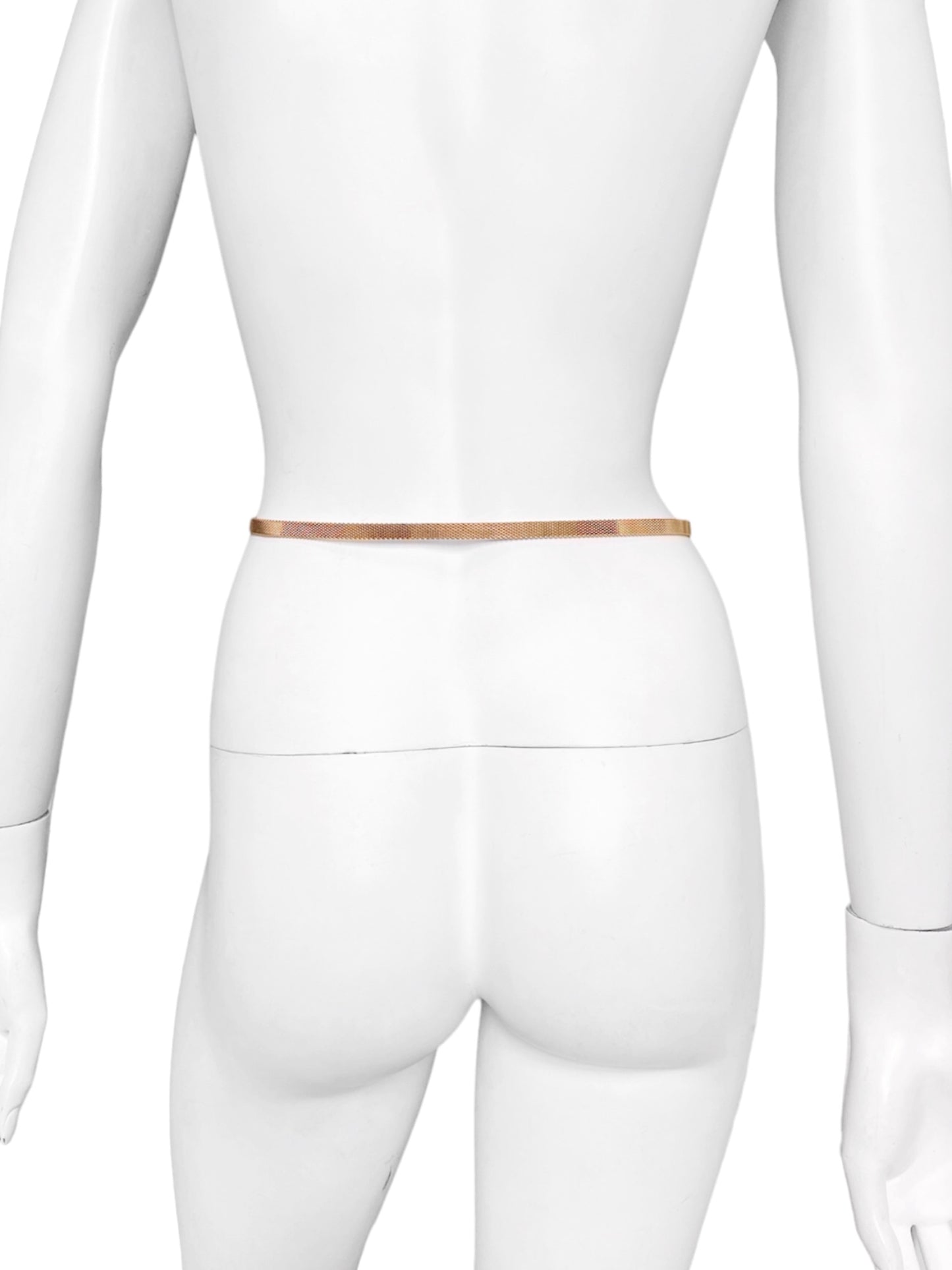 Gucci Fall 1996 Tom Ford Gold Mesh Skinny Snake Chain Belt 26