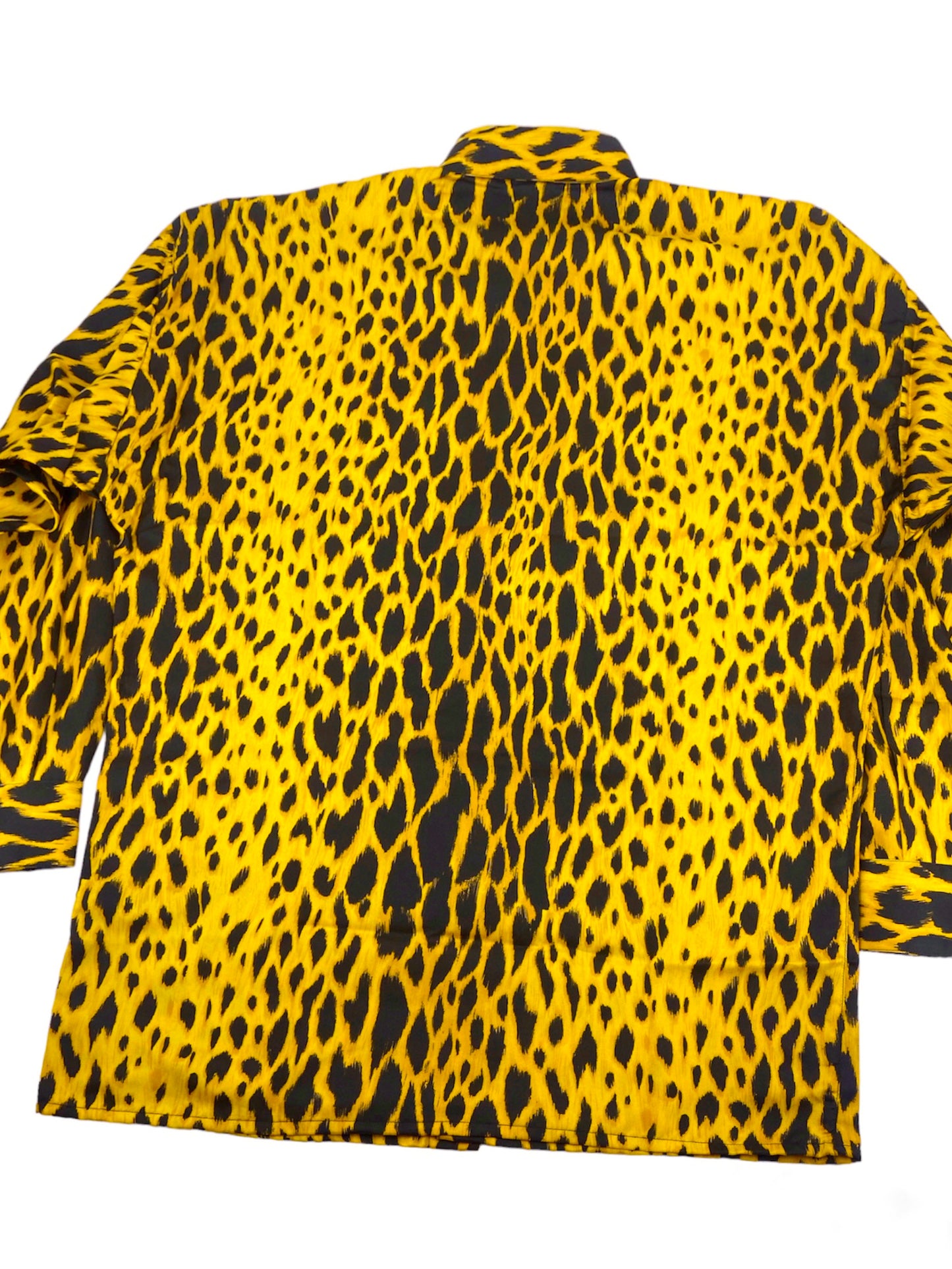 Gianni Versace Spring 1992 Leopard Print Silk Shirt 44