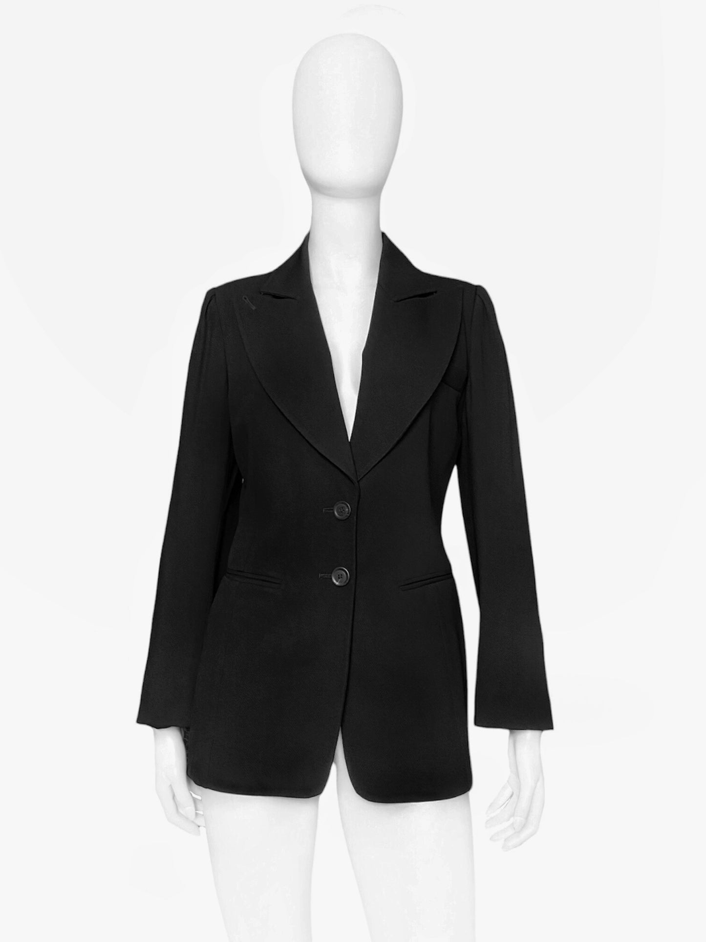 Ann Demeulemeester Fall 1995 Oversized Lapel Wool Blazer 38