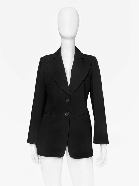 Ann Demeulemeester Fall 1995 Oversized Lapel Wool Blazer 38