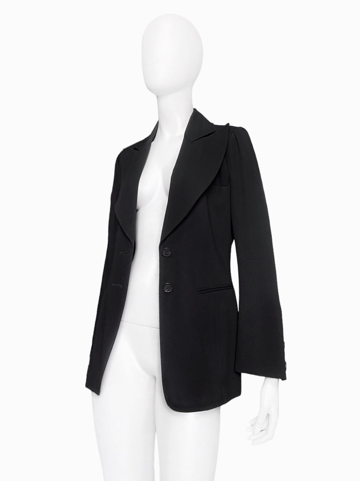 Ann Demeulemeester Fall 1995 Oversized Lapel Wool Blazer 38