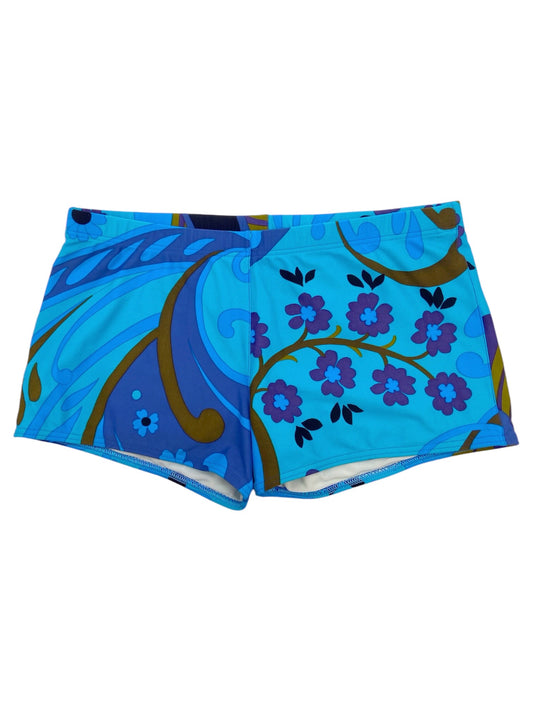 Gucci Spring 1999 Tom Ford Blue Floral Swimming Shorts Briefs S