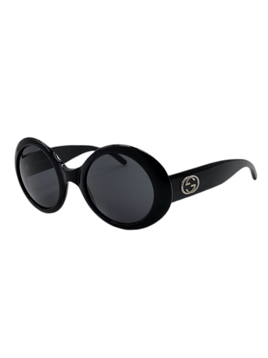 Gucci Fall 1995 Tom Ford Black Oversized Oval Sunglasses