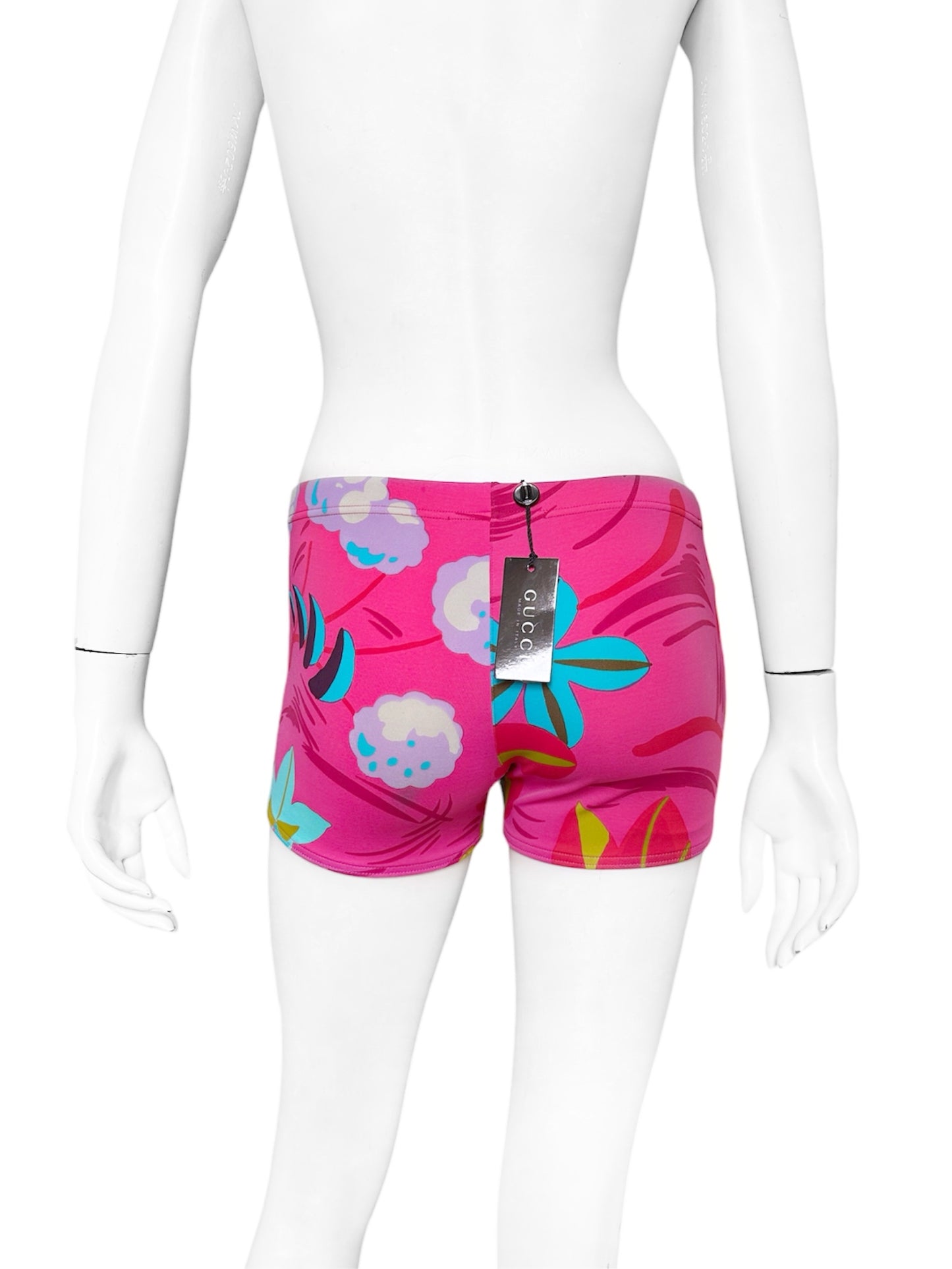 BWNT Gucci Spring 1999 Tom Ford Pink Floral Briefs S