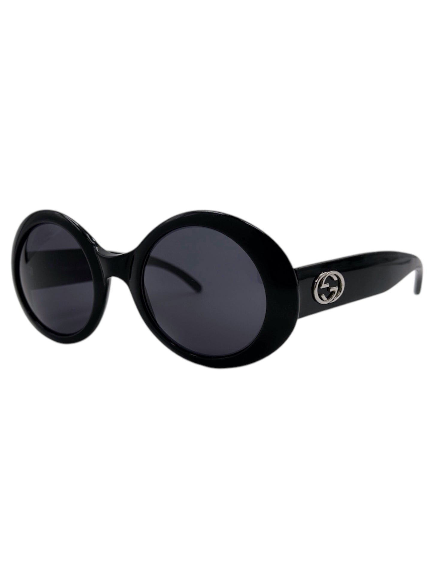 Gucci Fall 1995 Tom Ford Black Oversized Oval Sunglasses