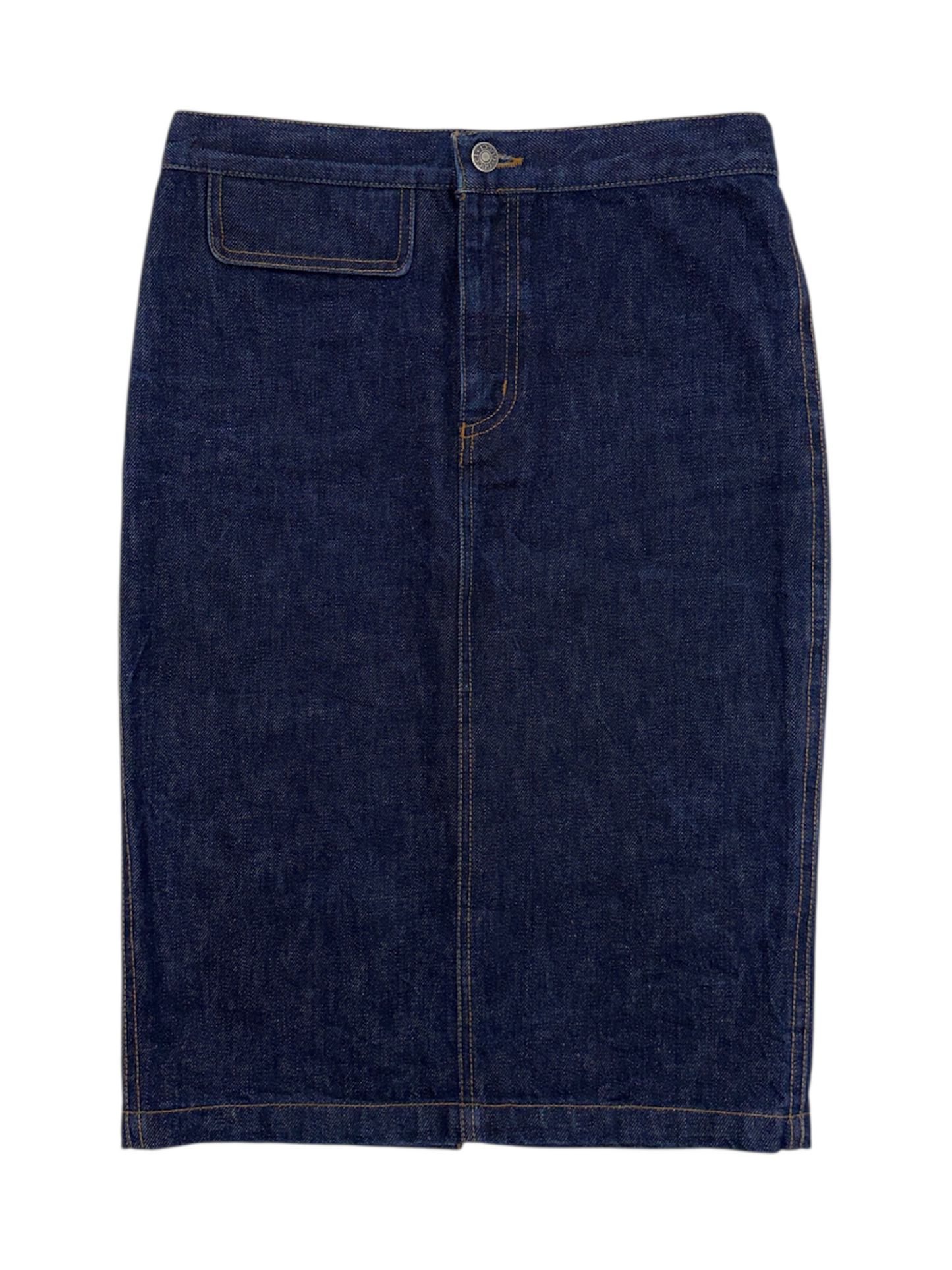 Gucci Spring 1998 Tom Ford Raw Denim Pencil Skirt 40