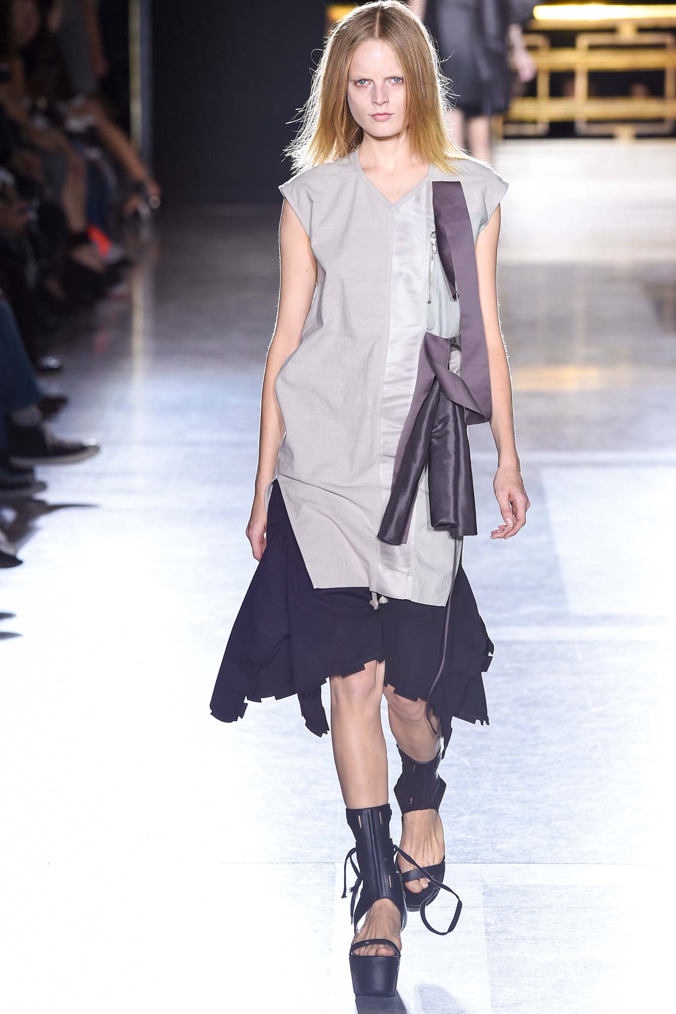 Rick Owens spring 2015 Faun Platform Geta Clog Sandal Boot 37