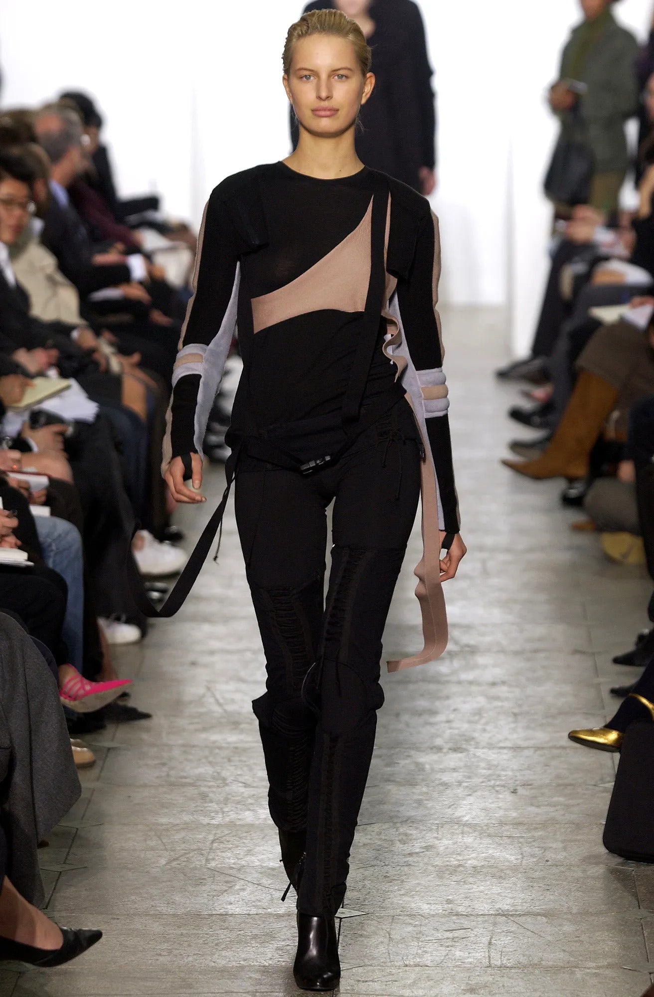 Helmut Lang Fall 2003 Bondage Buckle Strap Merino Wool Harness OS