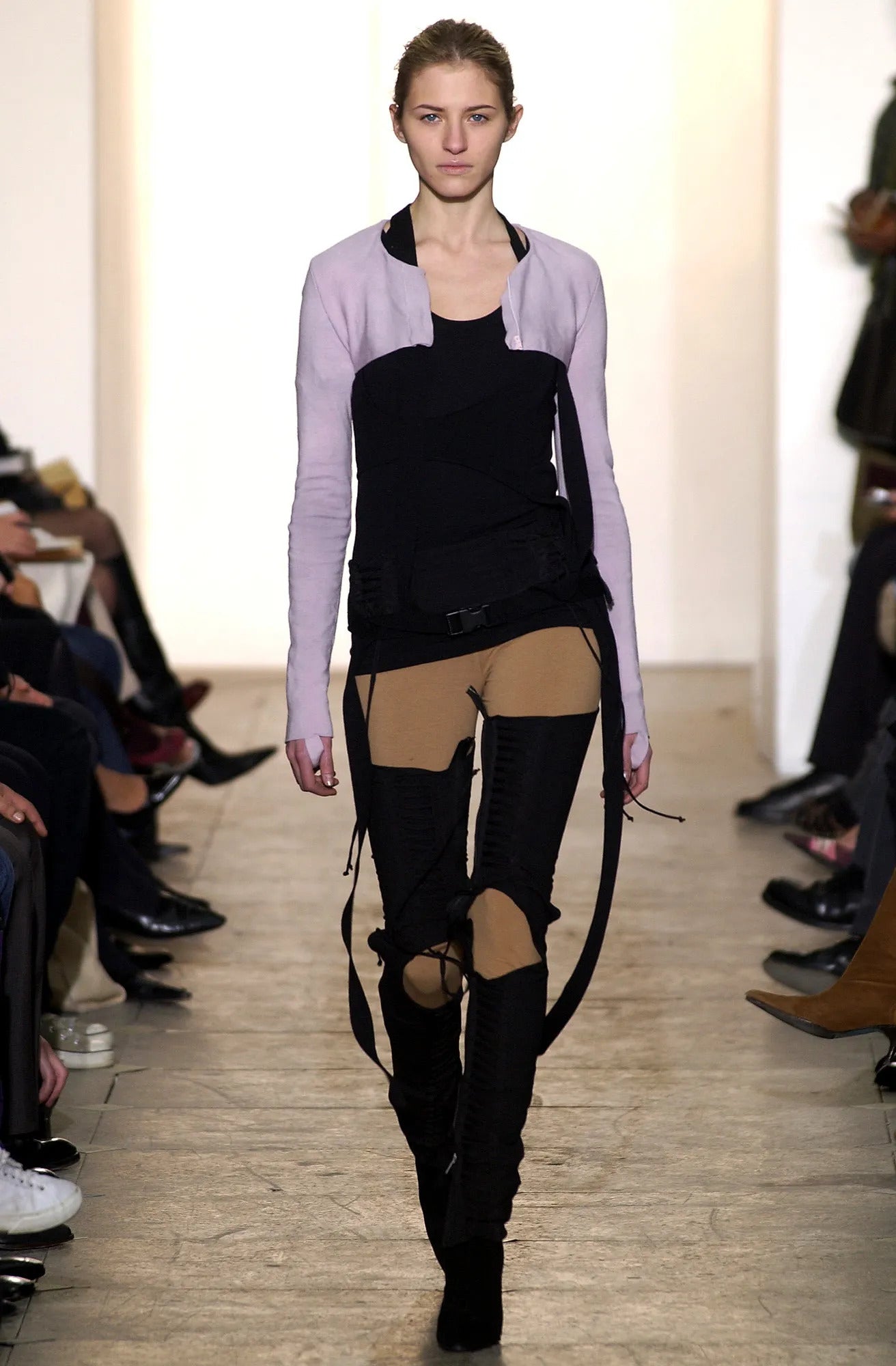 Helmut Lang Fall 2003 Bondage Buckle Strap Merino Wool Harness OS