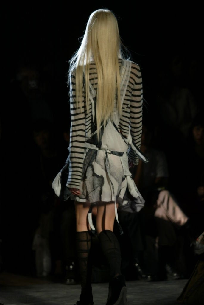 Ann Demeulemeester Spring 2004 Runway Harness Bondage Overall Skirt with Cargo pockets