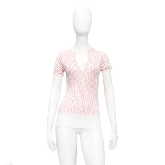 Dior Spring 2004 Galliano Pink Monogram Tee 38