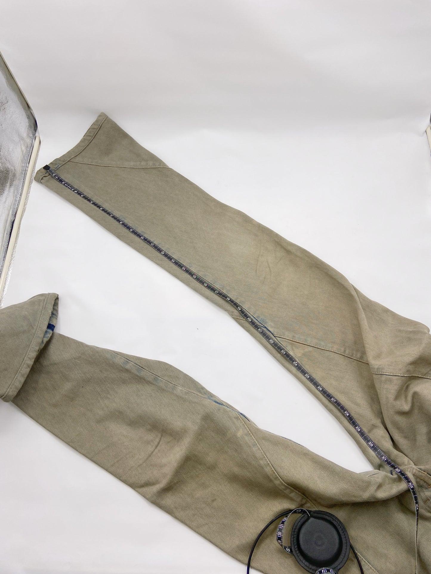 Rick Owens 2006 DRKSHDW Early Archive Spiral Cut Denim Jeans