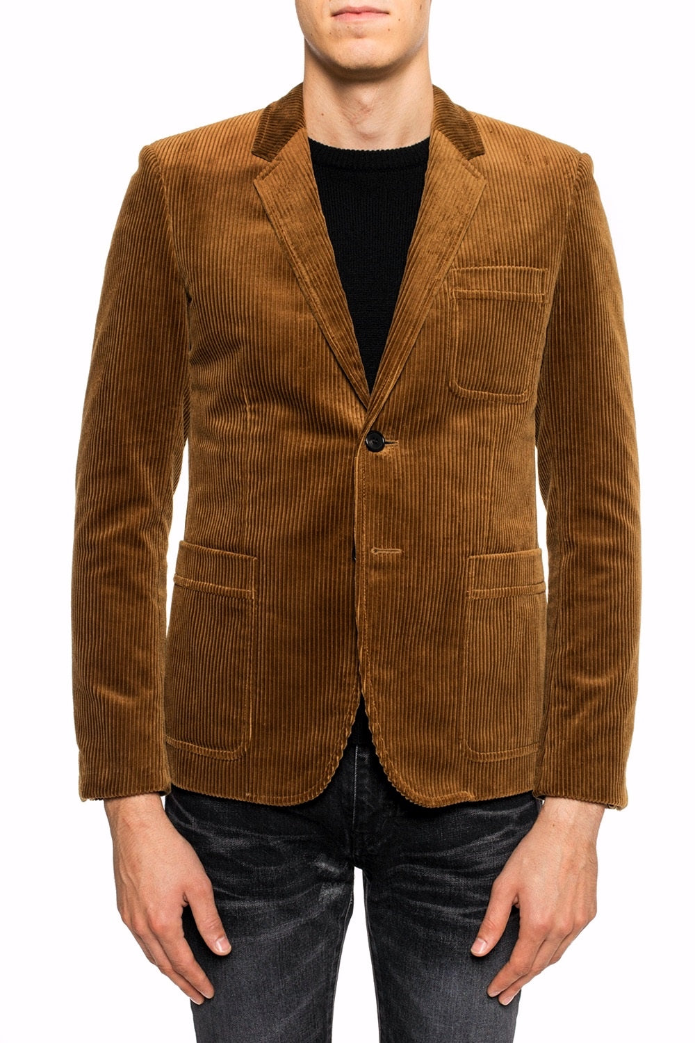 BWNT Saint Laurent Fall 2018 Brown Corduroy Blazer Jacket