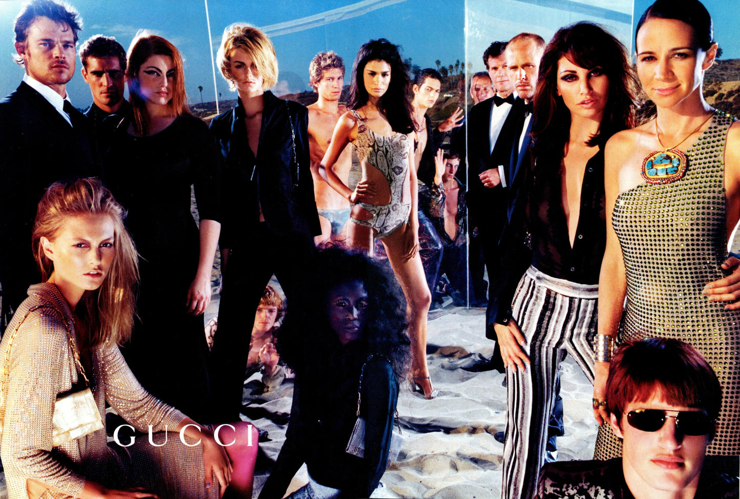 STATEMENT Gucci Spring 2000 Tom Ford Runway Men’s Damask Iridescent Floral Velvet Tuxedo Blazer Jacket 48