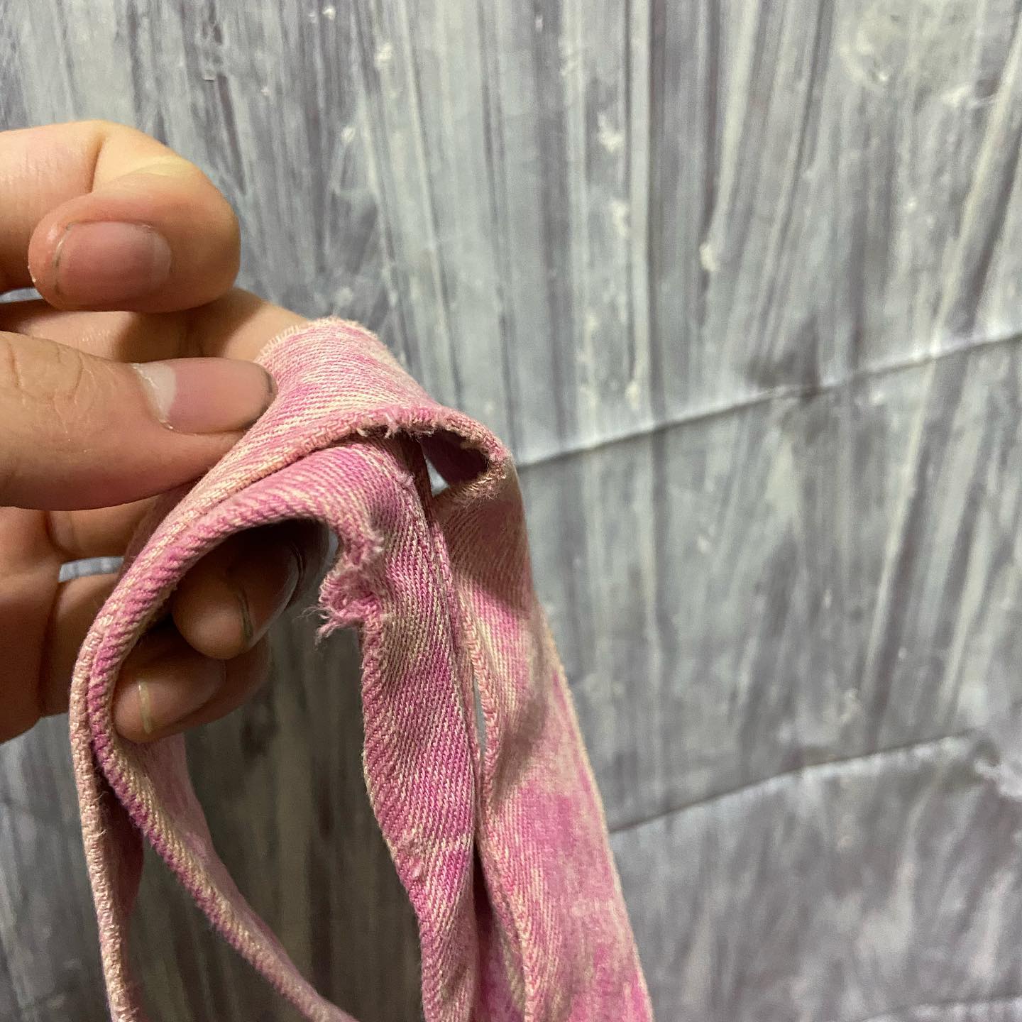 20471120 hyo panda skull denim tote bag