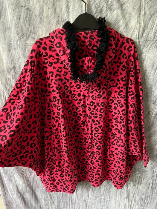 20471120 hyoma jacket red leopard jacket S