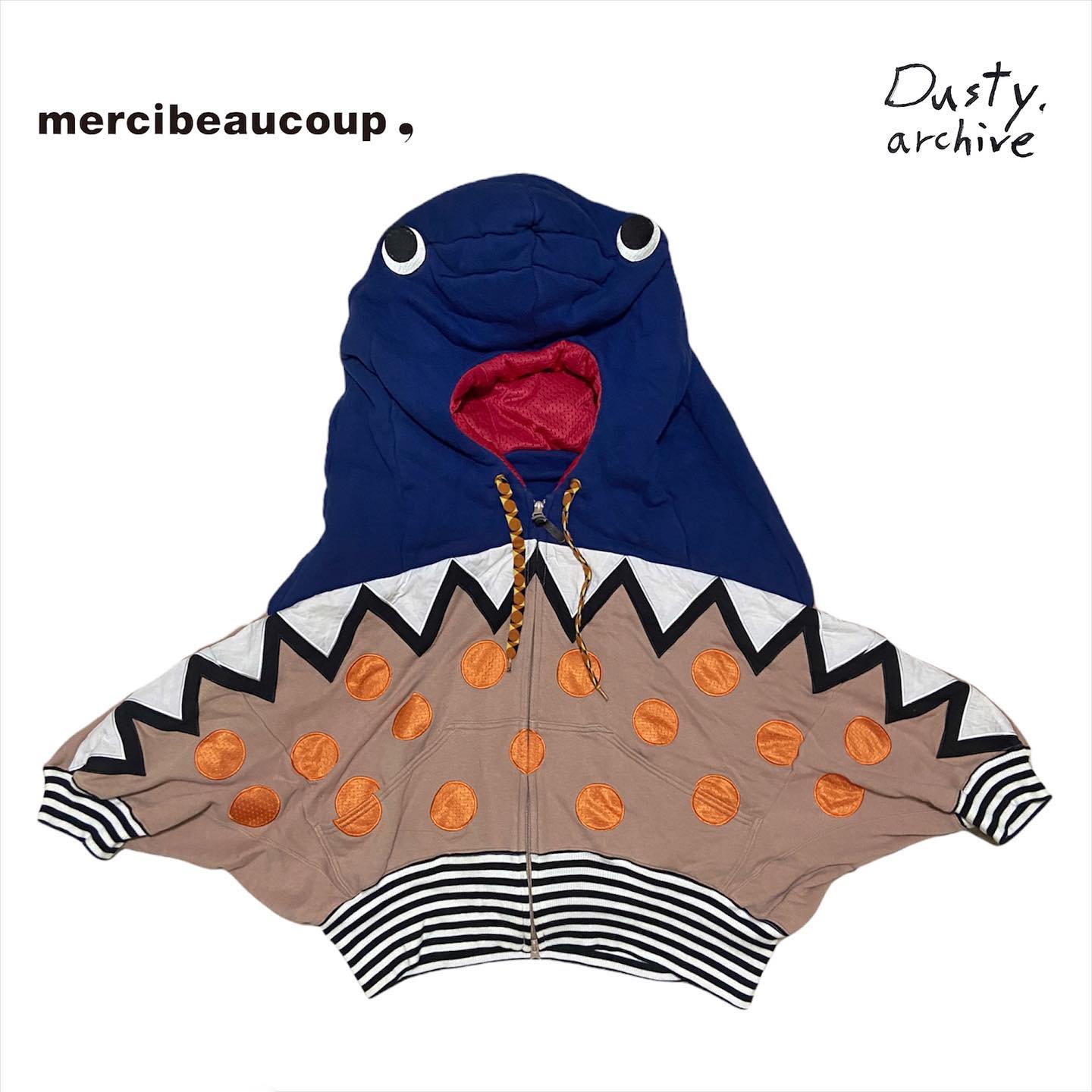 Mercibeaucoup runway shark hoodie 1
