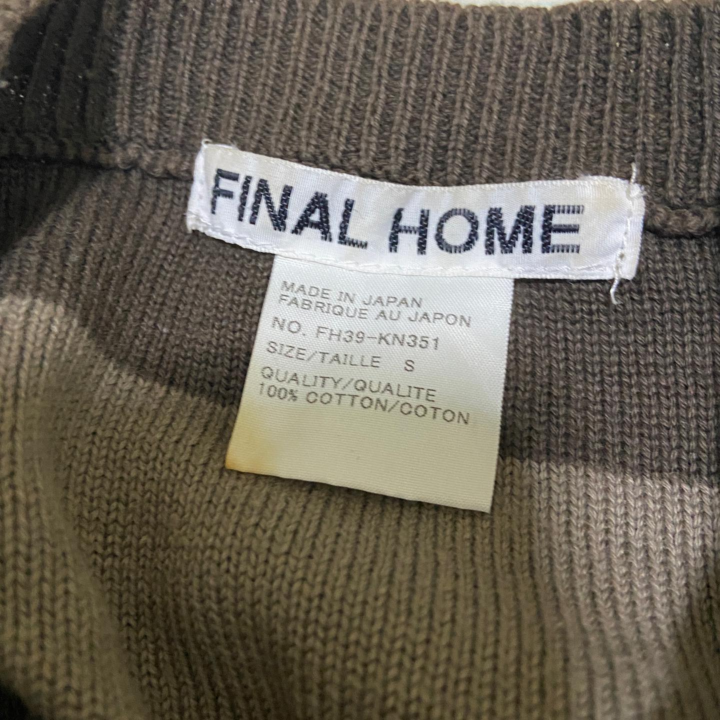 Final home striped knit sweater S