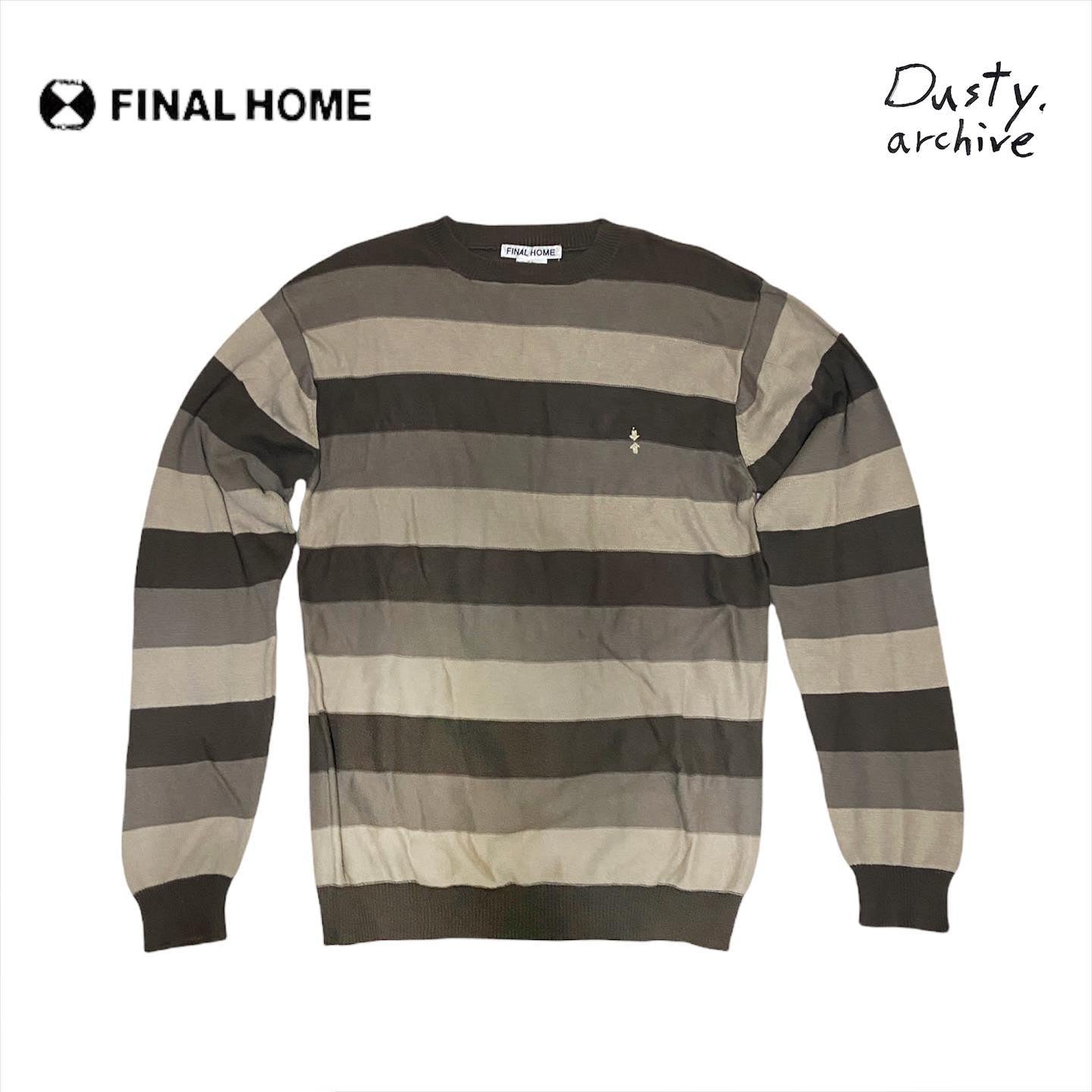 Final home striped knit sweater S