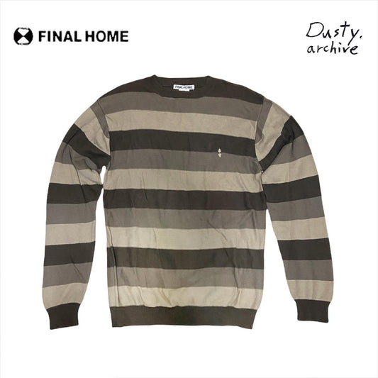 Final home striped knit sweater S