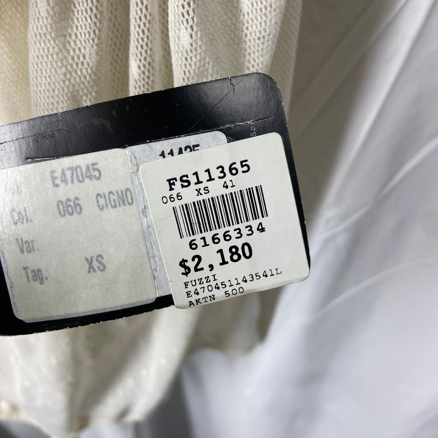 Jean Paul Gaultier white see-through mesh knit top/skirt XS