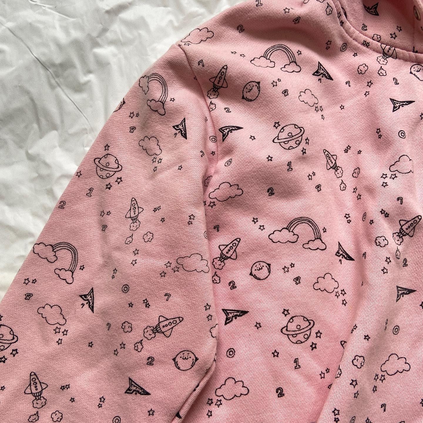 20471120 hyoma pink cartoon jacket M
