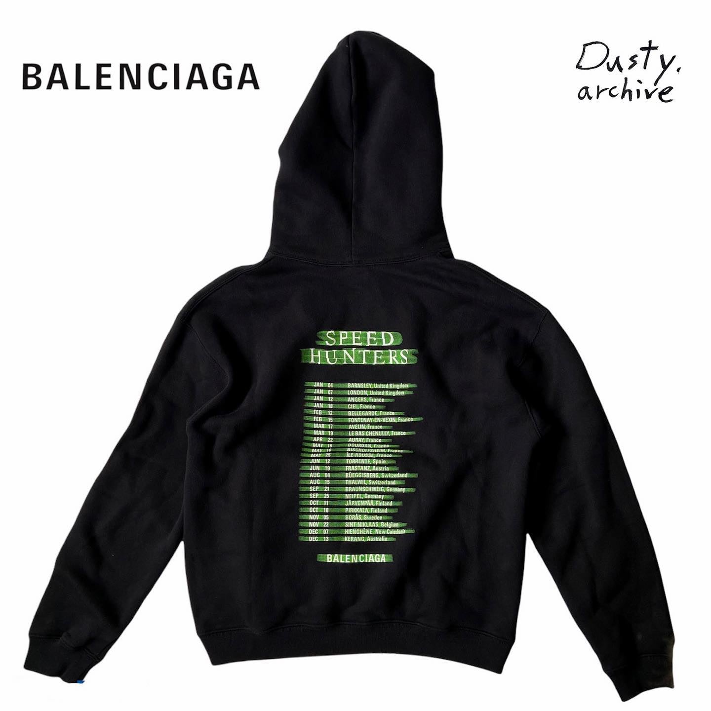 Balenciaga Speed hunter print hoodie M