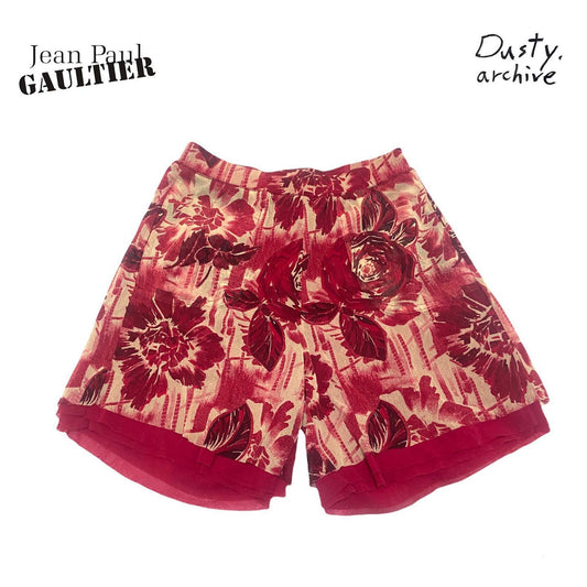Jean paul gaultier floral mesh shorts XS