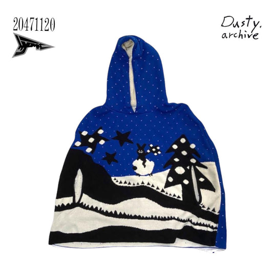 20471120 hyoma knit poncho M
