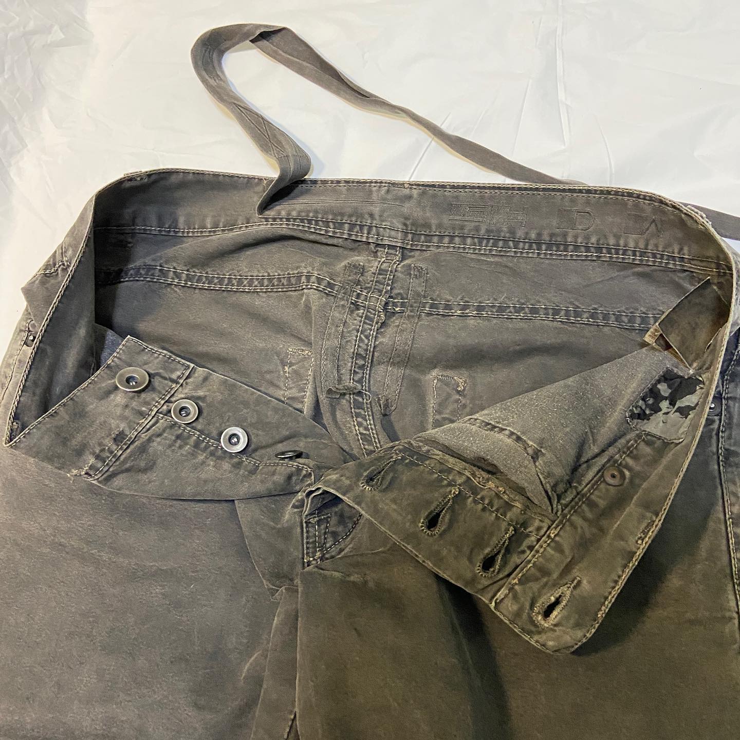 Rick owens early drkshdw coated detroit denim jeans 30