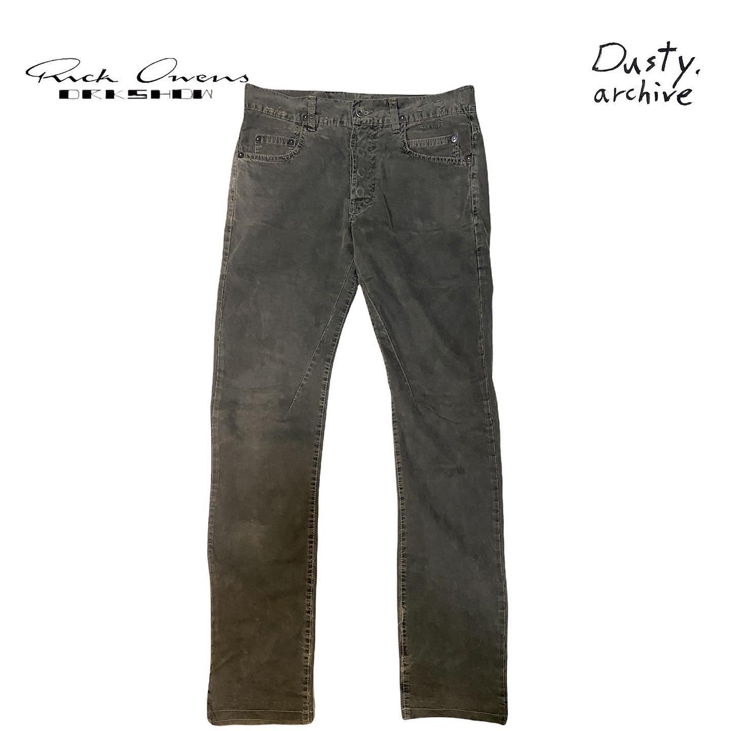 Rick owens early drkshdw coated detroit denim jeans 30