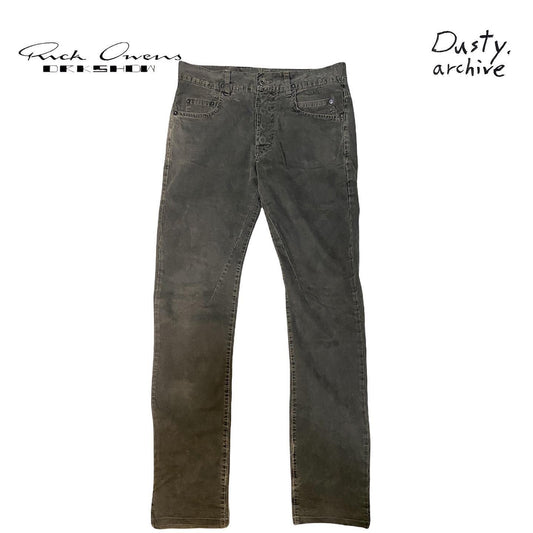 Rick owens early drkshdw coated detroit denim jeans 30