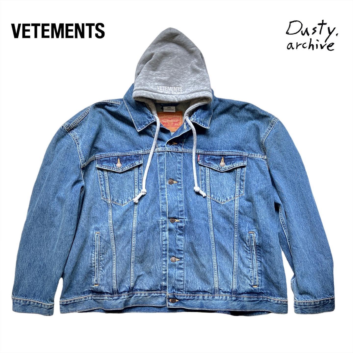 Vetements levis denim oversized denim jacket with hood L – Dusty
