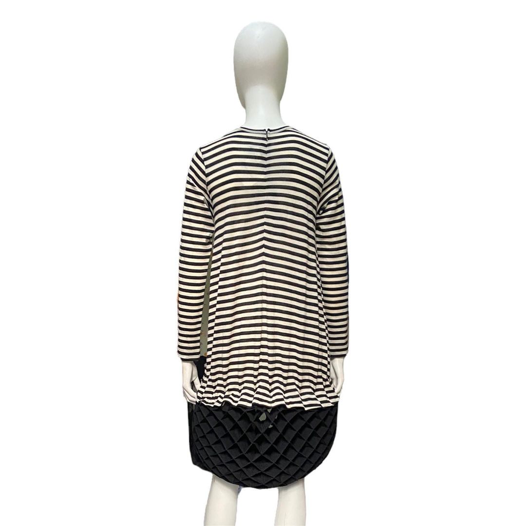 BWNT Junya Watanabe Fall 2015 Striped Geometric Wool Bungee Dress S